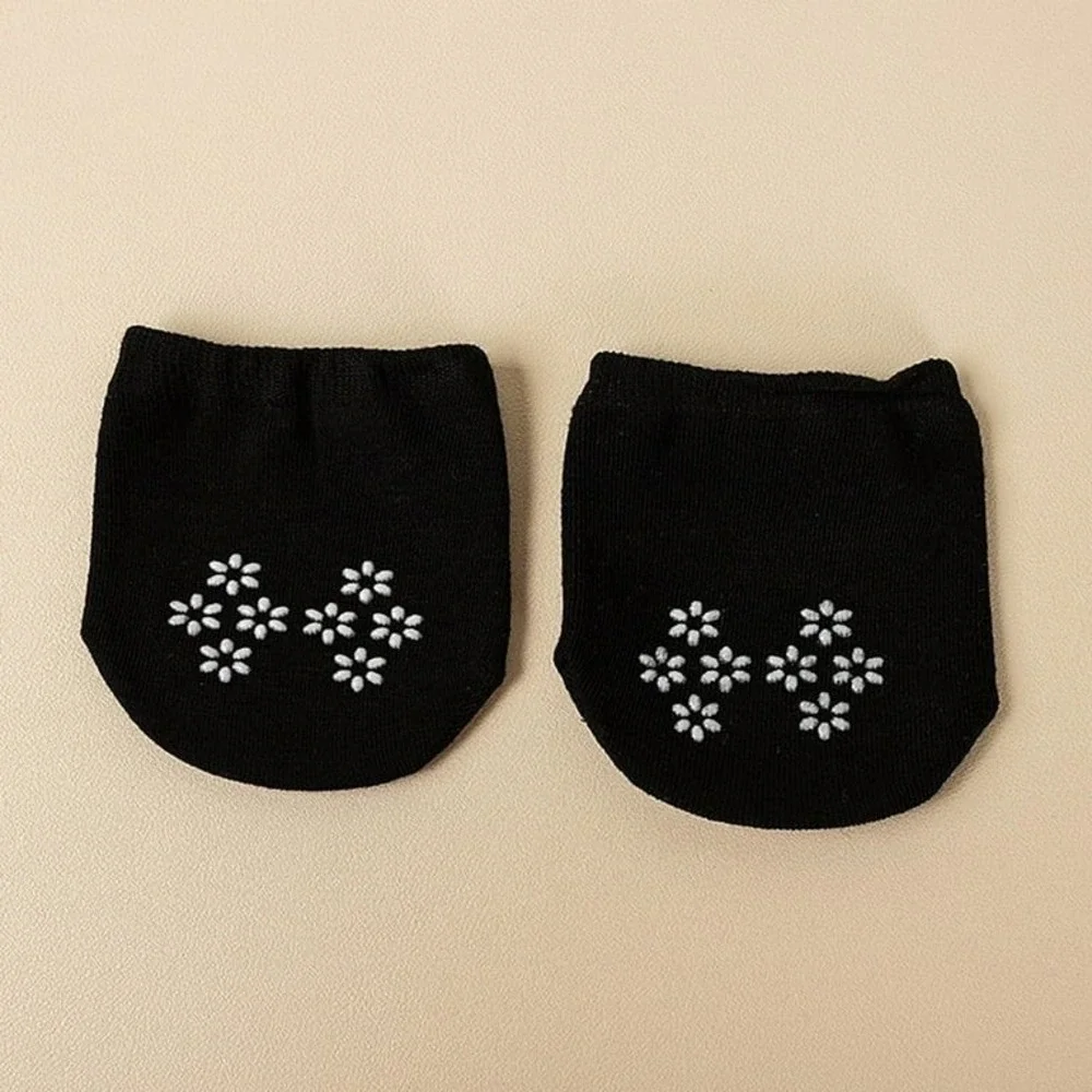 YKZZUP No-Show Socks Womens One Size Black Tan Non‎ Slip Liner 6 Pairs Daisy